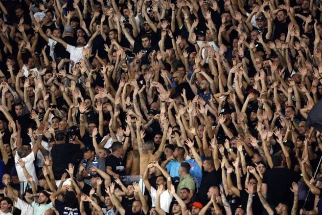 Foto Alessandro Garofalo LaPresse 03 ottobre 2023 Napoli, Italia - Calcio - Champions League 2023 2024 - Napoli Vs Real Madrid - Stadio Diego Armando Maradona. Nella foto: tifosi Napoli October 03, 2023 Naples, Italy Sport - Soccer - Champions League 2023 2024 - Napoli Vs Real Madrid Diego Armando Maradona stadium. In the picture: Napoli supporters  Copyright: xAlessandroxGarofalo LaPressex