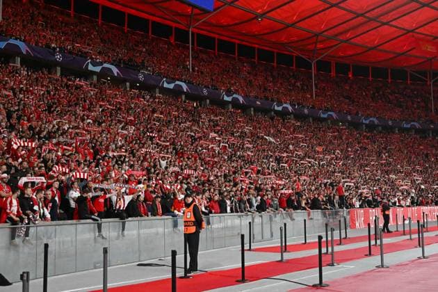 Football, Men, 2023 2024 season, UEFA Champions League Group C, Matchday 2 , 1 FC Union Berlin Sporting Braga, v l The fans of 1 FC Union Berlin , 03 10 2023, Copyright: xMatthiasxKochx