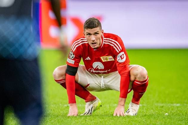 UEFA Champions League 1 FC Union Berlin vs Sporting Braga Berlin, 03 10 2023 Robin Gosens 1 FC Union Berlin, 6 frustrated UEFA Champions Leaguel 1 FC Union Berlin vs Sporting Braga, Olympiastadion, Berlin, 03 10 2023 Copyright: xBEAUTIFULxSPORTS LucianoxLimax