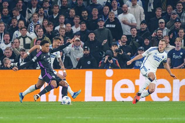 Goal Jamal Musiala FC Bayern Muenchen, 42 DEN, FC Copenhagen vs FC Bayern Muenchen, Football, Champions League, Group A, Matchday 2, Season 2023 2024, 03 10 2023 DEN, FC Copenhagen vs FC Bayern Muenchen, Football, Champions League, Group A, Matchday 2, Season 2023 2024, 03 10 2023 Copenhagen Copyright: xEibner-Pressefoto MarcelxvonxFehrnx EP_MFN