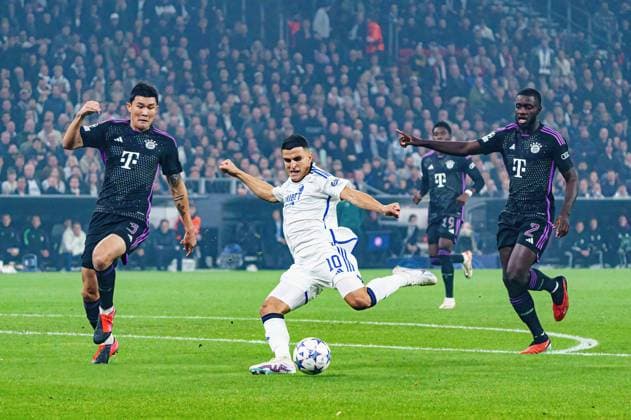Goal Mohamed Elyounoussi FC Copenhagen, 10 DEN, FC Copenhagen vs FC Bayern Muenchen, Football, Champions League, Group A, Matchday 2, Season 2023 2024, 03 10 2023 DEN, FC Copenhagen vs FC Bayern Muenchen, Football, Champions League, Group A, Matchday 2, Season 2023 2024, 03 10 2023 Copenhagen Copyright: xEibner-Pressefoto MarcelxvonxFehrnx EP_MFN