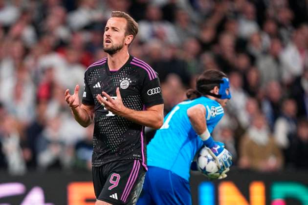 Harry Kane of FC Bayern Munich during the Champions League match between FC Copenhagen and FC Bayern Munich, second round in Group A, at Parken, Copenhagen, Tuesday, October 3, 2023 Photo Mads Claus Rasmussen Scanpix 2023 , Copenhagen Denmark  Copyright: MadsxClausxRasmussenx COP14434 spdk20231003-213128-L