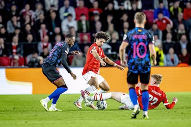 EINDHOVEN, Netherlands, 03-10-2023, SPO, Philips stadium, Champions League, season 2023 2024, PSV player Andre Ramalho during the match PSV - Sevilla, Netherlands, Eindhoven on 3 oktober 2023 PSV - Sevilla  x22613615x Copyright: