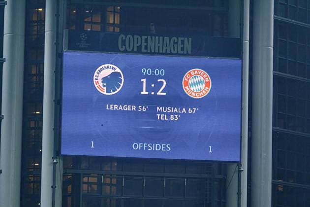 Final score DEN, FC Copenhagen vs FC Bayern Muenchen, Football, Champions League, Group A, Matchday 2, Season 2023 2024, 03 10 2023 DEN, FC Copenhagen vs FC Bayern Muenchen, Football, Champions League, Group A, Matchday 2, Season 2023 2024, 03 10 2023 Copenhagen Copyright: xEibner-Pressefoto MarcelxvonxFehrnx EP_MFN