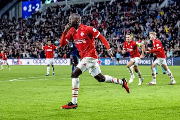 EINDHOVEN, Netherlands, 03-10-2023, SPO, Philips stadium, Champions League, season 2023 2024, during the match PSV - Sevilla, Netherlands, Eindhoven on 3 oktober 2023 PSV - Sevilla  x22614569x Copyright: