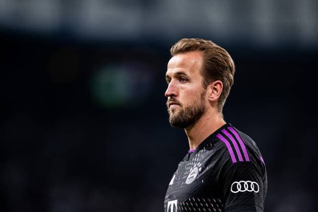 231003 Harry Kane of Bayern Munich during the UEFA Champions League football match between FC Copenhagen and Bayern Munich on October 3, 2023 in Copenhagen Photo Petter Arvidson BILDBYRAN code PA PA0658 fotboll football soccer fotball champions league fc copenhagen bayern münchen bbeng Bayern Munich fc köpenhamn  Copyright: PETTERxARVIDSON BB231003PA247