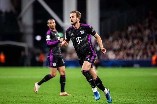 FC Copenhagen v Bayern Munich, UEFA Champions League football, Copenhagen, Denmark Copenhagen, Denmark. 03rd, October 2023. Harry Kane (9) of Bayern Munich seen during the UEFA Champions League match between FC Copenhagen and Bayern Munich at Parken in Copenhagen. Copenhagen Denmark  Copyright: xGonzalesxPhoto DejanxObretkovicx