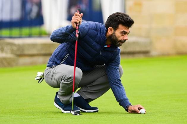 EDITORIAL USE ONLY No use with unauthorised audio, video, data, fixture lists (outside the EU), club league logos or live services. Online in-match use limited to 45 images (+15 in extra time). No use to emulate moving images. No use in betting, games or single club league player publications services. Alfred Dunhill Links Championship 2023, Practice and Previews, Golf, Scotland, UK - 04 Oct 2023 EDITORIAL USE ONLY No use with unauthorised audio, video, data, fixture lists (outside the EU), club league logos or live services. Online in-match use limited to 45 images (+15 in extra time). No use to emulate moving images. No use in betting, games or Copyright: xGreigxCowie Shutterstockx 14134704ak