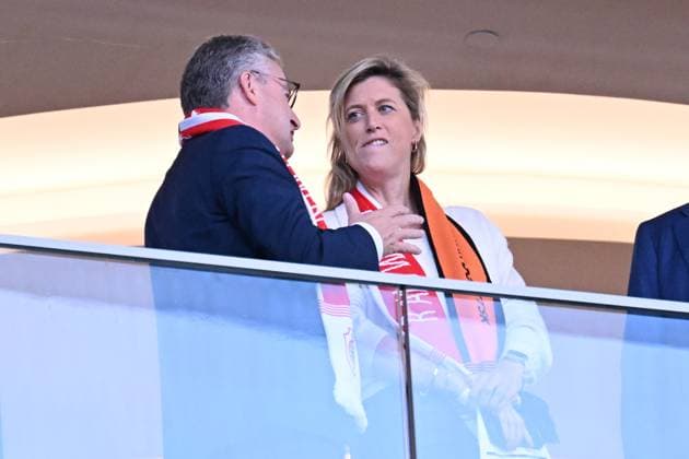 231004 Royal Antwerp FC vc FK Shakhtar Donetsk Annelies Vanderlinden pictured during a football game between Royal Antwerp FC and FK Shakhtar Donetsk on day 2 in Group H of the UEFA Champions League season 2023-2024 competition on October 4, 2023 in Antwerp, Belgium. (Photo by Maarten Straetemans Isosport) ANTWERP BELGIUM  Copyright: xx 408714