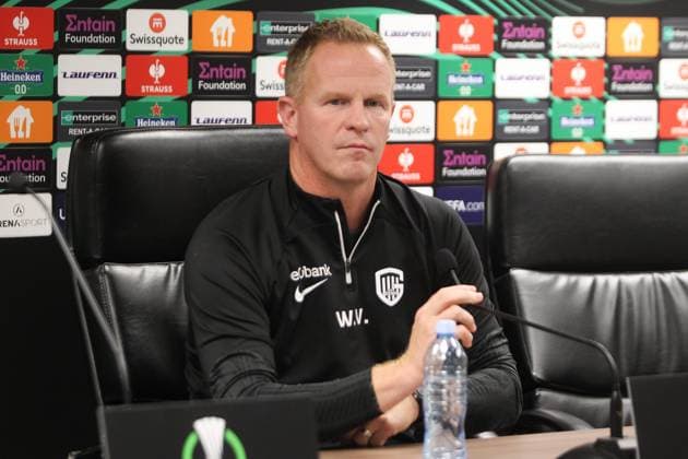 FC Cukaricki v KRC Genk - UEFA Europa Conference League - media activities NIS, SERVIE - OCTOBER 04: Vrancken Wouter head coach of KRC Genk pictured prior the UEFA Europa Conference League Group F match between FC Cukaricki and KRC Genk on October 4, 2023 in Nis, Servie, 04 10 2023 Nis Servie  Copyright: xAleksandarxDjorovicx
