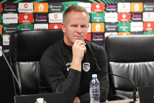 FC Cukaricki v KRC Genk - UEFA Europa Conference League - media activities NIS, SERVIE - OCTOBER 04: Vrancken Wouter head coach of KRC Genk pictured prior the UEFA Europa Conference League Group F match between FC Cukaricki and KRC Genk on October 4, 2023 in Nis, Servie, 04 10 2023 Nis Servie  Copyright: xAleksandarxDjorovicx