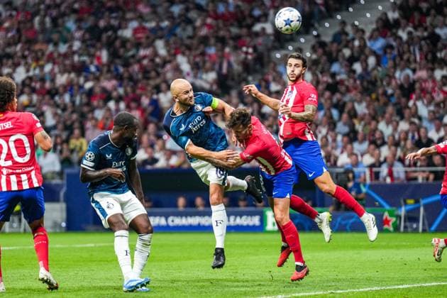UEFA Champions League: Atletico Madrid v Feyenoord Madrid - Gernot Trauner of Feyenoord during the 2nd leg of the UEFA Champions League group stage between Atletico Madrid v Feyenoord at Estadio Metropolitano on 4 October 2023 in Madrid, Spain. Copyright: xYannickxVerhoevenx