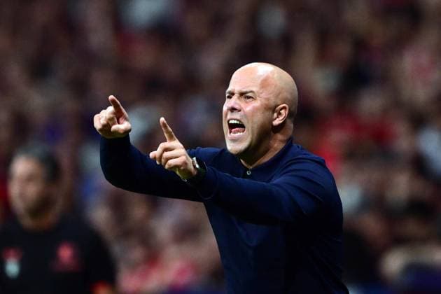 MADRID - Feyenoord coach Arne Slot during the UEFA Champions League match between Atletico Madrid and Feyenoord Rotterdam at Estadio Metropolitano on October 4, 2023 in Madrid, Spain. ANP OLAF KRAAK UEFA Champions League 2023 24 2023 2024 xVIxANPxSportx xxANPxIVx 480235939 originalFilename: 480235939.jpg
