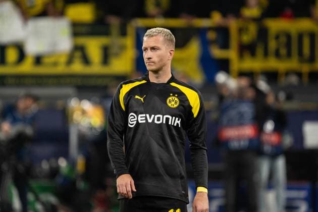 GER, Champions League BV Borussia Dortmund vs AC Milan Milan 04 10 2023, Signal Iduna Park, Dortmund, GER, Champions League BV Borussia Dortmund vs AC Milan Milan In picture Marco Reus BV Borussia Dortmund, 11 nordphotoxGmbHxx xChristianxSchulze nph000300