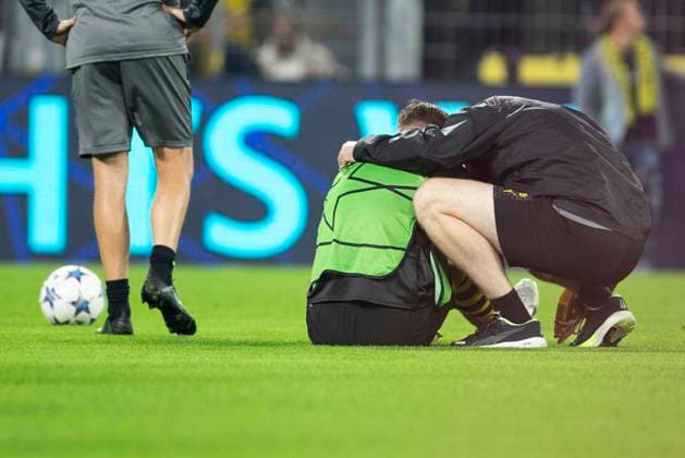 UEFA Champions League, Borussia Dortmund AC Milan, 04 10 2023 Niclas Fuellkrug Borussia Dortmund, 14 with pain during warm up , UEFA Champions League, Borussia Dortmund AC Milan, 2 group match, on 4 10 2023, Signal Iduna Park, Dortmund UEFA regulations prohibit any use of photographs as image sequences and or quasi video Copyright: xBEAUTIFULxSPORTS Meuselx