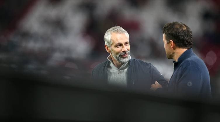 04 10 2023, Football UEFA Champions League 2023 2024, Group stage, Matchday 2, RB Leipzig Manchester City, at Red Bull Arena Leipzig L R Coach Marco Rose RB Leipzig and Michael Ballack DFL and DFB regulations prohibit any use of photographs as image sequences and or quasi video