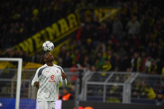DORTMUND, GERMANY - 04.10.23: Rafael Leao. The match of match UEFA Champion League Borussia Dortmund vs AC Milan at SIGNAL IDUNA PARK  Copyright: xVITALIIxKLIUIEVx