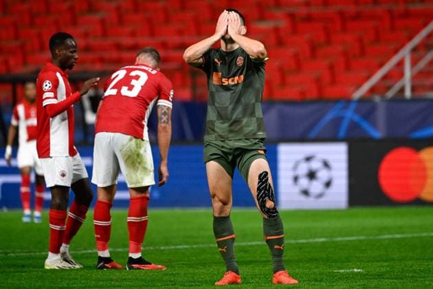 Royal Antwerp FC v FC Shakhtar Donetsk - UEFA Champions League DEURNE, BELGIUM - OCTOBER 04 : Taras Stepanenko midfielder of Shakhtar Donetsk looks dejected during the UEFA Champions League group H match between Royal Antwerp FC and FC Shakhtar Donetsk on October 4, 2023 in Deurne, Belgium, 04 10 2023 Deurne Belgium  Copyright: xPeterxDexVoechtx