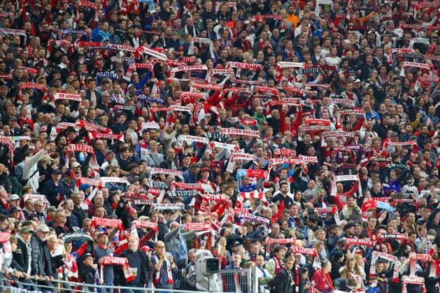 RB Leipzig Manchester City Champions League Leipzig, 04 10 2023, Red Bull Arena, football, men, season 2023 2024, UEFA Champions League, group stage, matchday 2 , RB Leipzig Manchester City , In the picture fans RB Leipzig ,