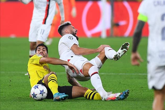 DORTMUND, GERMANY - 04.10.23: The match of match UEFA Champion League Borussia Dortmund vs AC Milan at SIGNAL IDUNA PARK  Copyright: xVITALIIxKLIUIEVx