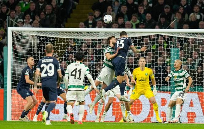 EDITORIAL USE ONLY No use with unauthorised audio, video, data, fixture lists, club league logos or live services. Online in-match use limited to 120 images, no video emulation. No use in betting, games or single club league player publications. Celtic v Lazio, UEFA Champions League, Group E, Football, Celtic Park, Glasgow, UK - 04 Oct 2023 EDITORIAL USE ONLY No use with unauthorised audio, video, data, fixture lists, club league logos or live services. Online in-match use limited to 120 images, no video emulation. No use in betting, games or single club league player publications.  Copyright: xStuartxWallace Shutterstockx 14134539m