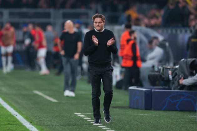 04 10 2023, football, 2023 2024 season, UEFA Champions League, group stage, Borussia Dortmund AC Milan, head coach Edin Terzic Borussia Dortmund , Dortmund Signal Iduna Park NRW Germany xRHR PHOTO DEx Copyright: DennisxEwert RHR-FOTOx RHR-FOTO DE