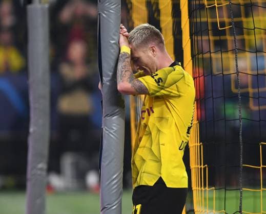04 10 2023, Dortmund, Germany, Signal Iduna Park, Borussia Dortmund vs AC Milan UEFA Champions League 2023 2024 Group F, Marco Reus Borussia Dortmund disappointed Photo Ralf Treese Dortmund Signal Iduna Park North Rhine Westphalia Germany 521_BVBACM20231004_026 Treese-521