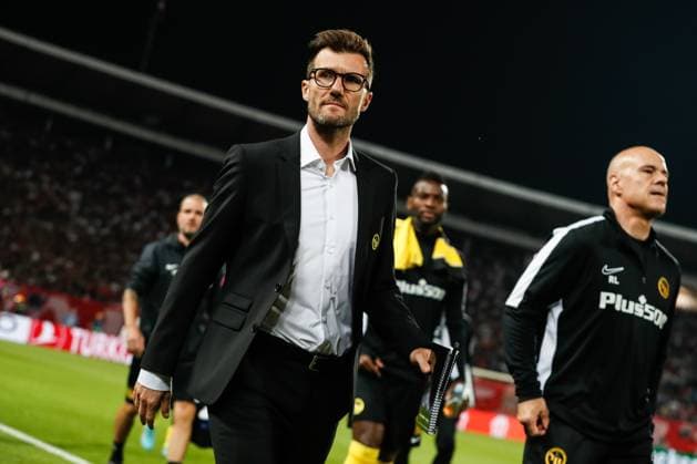 BELGRADE, SERBIA OCTOBER 4 head coach Raphael Wicky of Young Boys during the UEFA Champions League Group Stage Group G match between FK Crvena zvezda and Young Boys at Stadion Rajko Mitic on October 4, 2023 in Belgrade, Serbia Belgrade Stadion Rajko Mitic Serbia Copyright: xJustPictures.ch NikolaxKrsticx jp-en-EuSpIm-_G8I2729 20231004