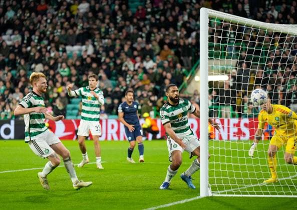EDITORIAL USE ONLY No use with unauthorised audio, video, data, fixture lists, club league logos or live services. Online in-match use limited to 120 images, no video emulation. No use in betting, games or single club league player publications. Celtic v Lazio, UEFA Champions League, Group E, Football, Celtic Park, Glasgow, UK - 04 Oct 2023 EDITORIAL USE ONLY No use with unauthorised audio, video, data, fixture lists, club league logos or live services. Online in-match use limited to 120 images, no video emulation. No use in betting, games or single club league player publications.  Copyright: xStuartxWallace Shutterstockx 14134539an