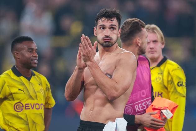 04 10 2023, football, 2023 2024 season, UEFA Champions League, group stage, Borussia Dortmund AC Milan, Mats Hummels Borussia Dortmund , Dortmund Signal Iduna Park NRW Germany xRHR PHOTO DEx Copyright: DennisxEwert RHR-FOTOx RHR-FOTO DE