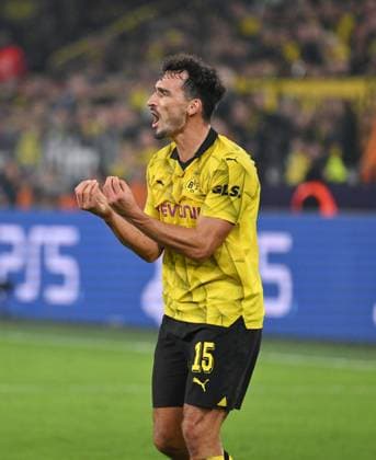 Mats Hummels Borussia Dortmund 04 10 2023, football champions league, season 2023 2024, preliminary round, 2 matchday, Borussia Dortmund AC Milan Dortmund Signal Iduna Park Nordrhein Westfalen Germany Team2