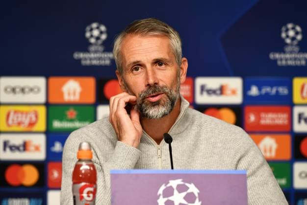 Football, Men, 2023 2024 season, UEFA Champions League Group G, Matchday 2 , RB Leipzig Manchester City, press conference with coach Marco Rose RB Leipzig , 04 10 2023, Copyright: xSebastianxRäppold MatthiasxKochx