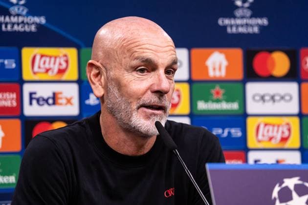 GER, Champions League BV Borussia Dortmund vs AC Milan Milan 04 10 2023, Signal Iduna Park, Dortmund, GER, Champions League BV Borussia Dortmund vs AC Milan Milan In picture Stefano Pioli head coach, AC Milan Milan in interview press conference after the match nordphotoxGmbHxx xChristianxSchulze nph000300
