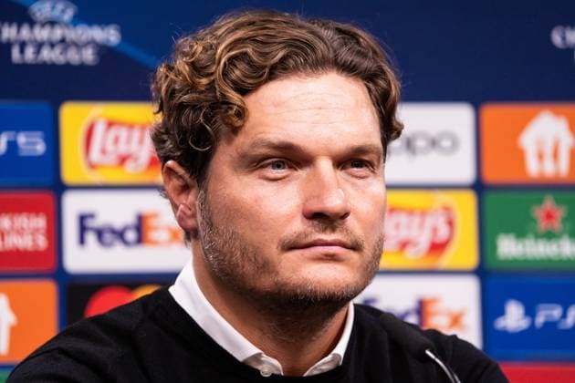 GER, Champions League BV Borussia Dortmund vs AC Milan Milan 04 10 2023, Signal Iduna Park, Dortmund, GER, Champions League BV Borussia Dortmund vs AC Milan Milan In the picture Edin TerziÄ‡ head coach, BV Borussia Dortmund in the interview press conference after the match. nordphotoxGmbHxx xChristianxSchulze nph000300