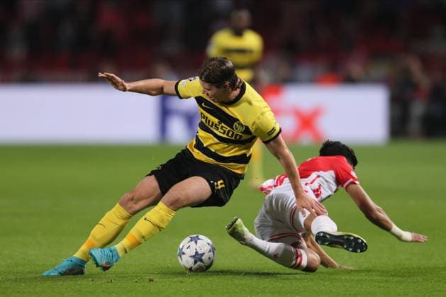 Fußball, CL, Roter Stern Belgrad - BSC Young Boys Bern CRVENA ZVEZDA vs YOUNG BOYS CEDRIC ITTEN, football player of Young Boys, at the match of UEFA Champions League against Crvena zvezda, at stadium Rajko Mitic. Belgrade, 04.10.2023. foto: MN Press FOOTBALL, UEFA CHAMPIONS LEAGUE, CRVENA ZVEZDA vs YOUNG BOYS Belgrade Stadium Rajko Mitic Serbia Copyright: xMarkoxMetlasx xMNxPressx