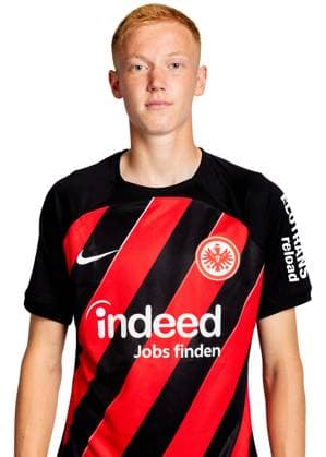 Hugo Larsson (Eintracht Frankfurt), Fussball, GER, 1. BL, Saison 2023 2024, Porträt, Porträttermin, Studio, Shooting, Studioshooting Copyright EintrachtFrankfurt MartinOhnsorge
