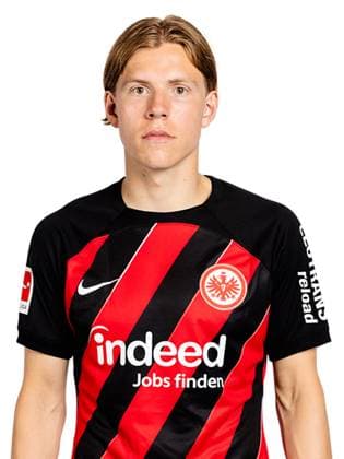 Jens Petter Hauge (Eintracht Frankfurt), Fussball, GER, 1. BL, Saison 2023 2024, Porträt, Porträttermin, Studio, Shooting, Studioshooting Copyright EintrachtFrankfurt MartinOhnsorge