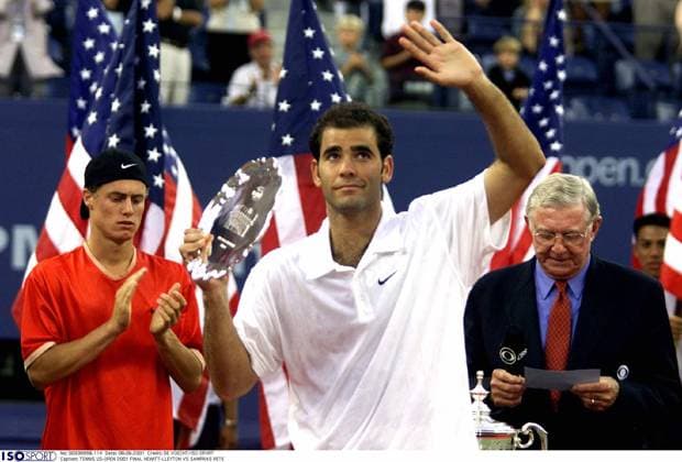 TENNIS US-OPEN 2001 TENNIS US-OPEN 2001 FINAL HEWITT-LLEYTON VS SAMPRAS PETE NEW YORK USA  Copyright: xDExVOECHT ISOxSPORTx 47385