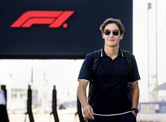 QATAR - George Russell (Mercedes) arrives for the media day prior to the Formula 1 Grand Prix at the Lusail International Circuit in Qatar. Verstappen only needs 3 more points to win his third world title in Formula 1. ANP SEM VAN DER WAL xVIxANPxSportx xxANPxIVx 480294279 originalFilename: 480294279.jpg
