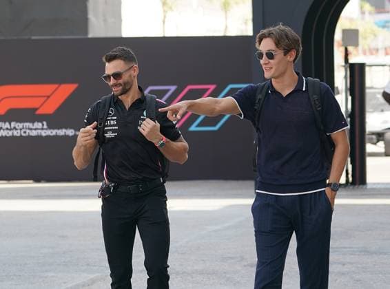 Formula 1 Qatar Airways Qatar Grand Prix 2023 05 10 2023, Losail International Circuit, Doha, Formula 1 Qatar Airways Qatar Grand Prix 2023 ,in the picture George Russell GBR , Mercedes AMG Petronas Formula One Team nordphotoxGmbHx xBratic nph00250