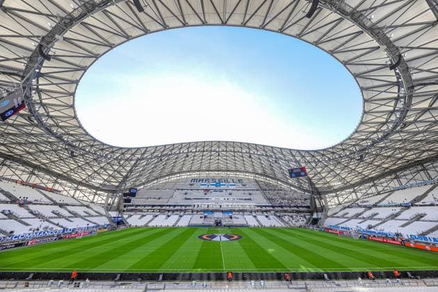 Olympique de Marseille v Brighton and Hove Albion Europa League 05 10 2023. General view inside the Orange Velodrome during the Europa League match between Olympique de Marseille and Brighton and Hove Albion at Orange Velodrome, Marseille, France on 5 October 2023. Editorial use only , Copyright: xNigelxKeenex PSI-18165-0002