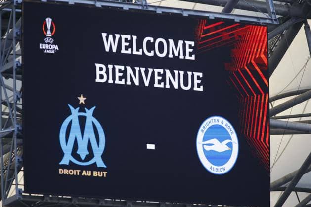 Football Europa League match - Marseille vs Brighton during the Uefa Europa League, group B, football match between Olympique Marseille and Brighton and Hove Albion, on 05 October 2023 at State Velodrome, Marseille, France. Photo Nderim Kaceli Marseille France  Copyright: xIPAxSport ABACAx BRIPASport20231005_384 IPAxSport ABACAx BRIPASport20231005_384