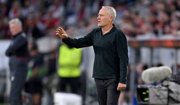 FOOTBALL EUROPE LEAGUE SEASON 2023 2024 preliminary round Group A 2 matchday SC Freiburg West Ham United 05 10 2023 coach Christian Streich SC Freiburg