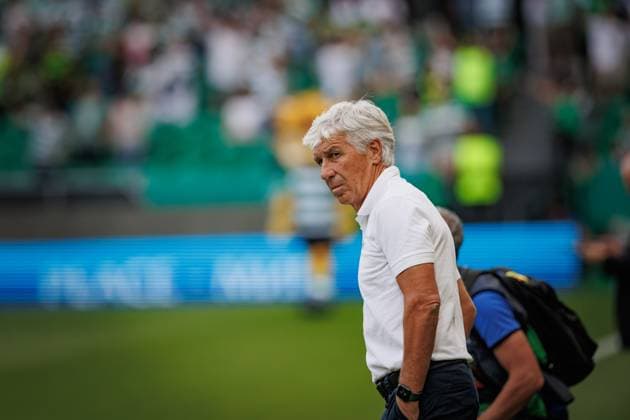 Gian Piero Gasperini during UEFA Europa League 23 24 game between Sporting CP and Atalanta BC at Estadio Jose Alvalade, Lisbon, Portugal. (Maciej Rogowski) Lisbon Estadio Jose Alvalade Portugal Copyright: xMaciejxRogowskix sporting-atalanta-05-10-2023-7