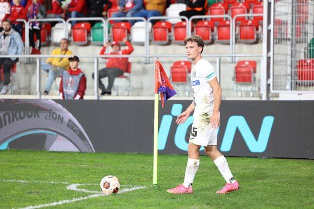 SOCCER - UEFA EL, Czestochowa vs Sturm SOSNOWIEC,POLAND,05.OCT.23 - SOCCER - UEFA Europa League, group stage, Rakow Czestochowa vs SK Sturm Graz. Image shows William Boeving (Sturm).  GEPAxpictures xChrisxBauer