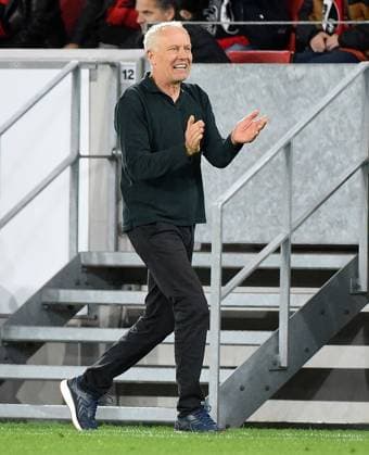05 10 2023, xhbx, football UEFA Europa League, SC Freiburg West Ham United emspor, v l coach Christian Streich SC Freiburg DFL DFB REGULATIONS PROHIBIT ANY USE OF PHOTOGRAPHS as IMAGE SEQUENCES and or QUASI VIDEO Freiburg