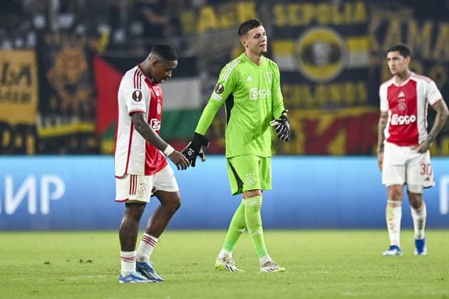 ATHENS, 05-10-2023, OPAP Arena, Europa League Football, season 2023 2024, AEK Athens FC - Ajax, Ajax players dejected AEK Athens - Ajax  x22638347x Copyright: