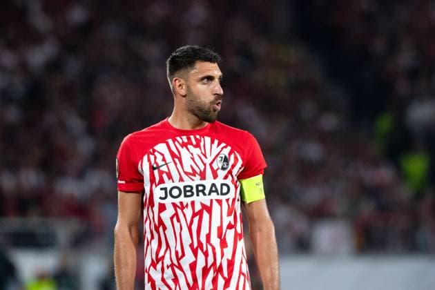 Vincenzo Grifo SC Freiburg, 32 , GER, SC Freiburg SCF vs West Ham United WHU , Football UEFA Europa League, Group A, Matchday 2, Season 2023 2024, 05 10 2023 GER, SC Freiburg SCF vs West Ham United WHU , Football UEFA Europa League, Group A, Matchday 2, Season 2023 2024, 05 10 2023 Freiburg Copyright: xEibner-Pressefoto Memmlerx EP_MMR