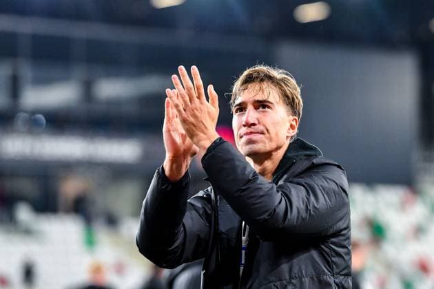 SOSNOWIEC, POLAND - OCTOBER 5: David Affengruber (42) of Sturm Graz during UEFA Europa League Matchday 2 group stage match between Rakow Czestochowa and Sturm Graz at Zaglebiowski Park Sportowy on October 5, 2023 in Sosnowiec, Rakow Czestochowa v Sturm Graz Copyright: xMateuszxSobczakx