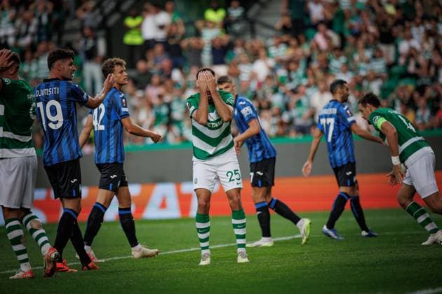 Goncalo Inacio during UEFA Europa League 23 24 game between Sporting CP and Atalanta BC at Estadio Jose Alvalade, Lisbon, Portugal. (Maciej Rogowski) Lisbon Estadio Jose Alvalade Portugal Copyright: xMaciejxRogowskix sporting-atalanta-05-10-2023-38